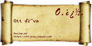 Ott Éva névjegykártya