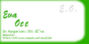 eva ott business card